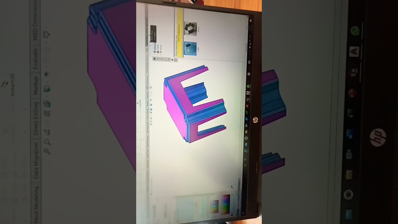 Small Chair designed in solidworks #solidworks #cadcam #cam #computeraideddesign