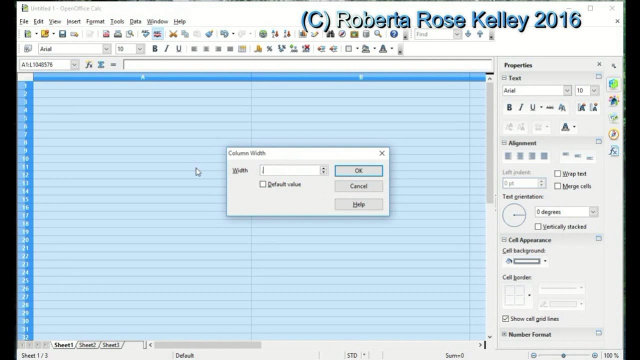 Using a Spreadsheet to make a Chart for Knitting