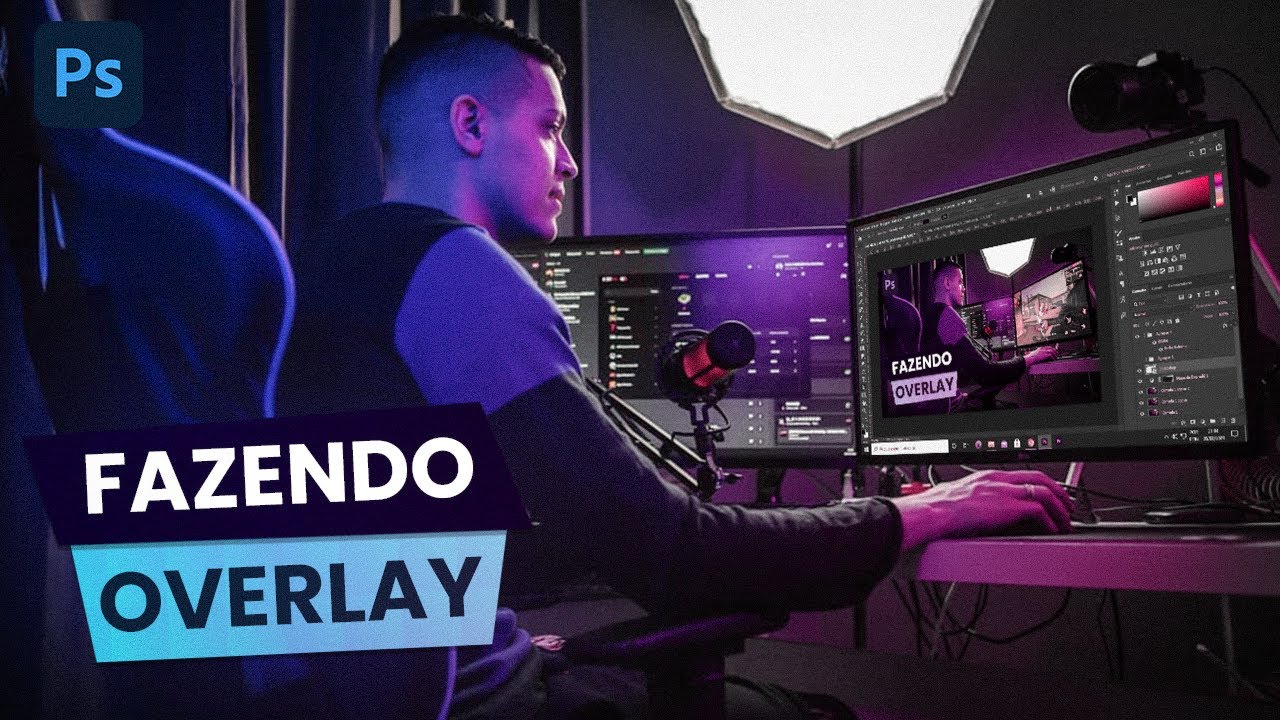 COMO FAZER OVERLAY PARA LIVE STREAM - PHOTOSHOP