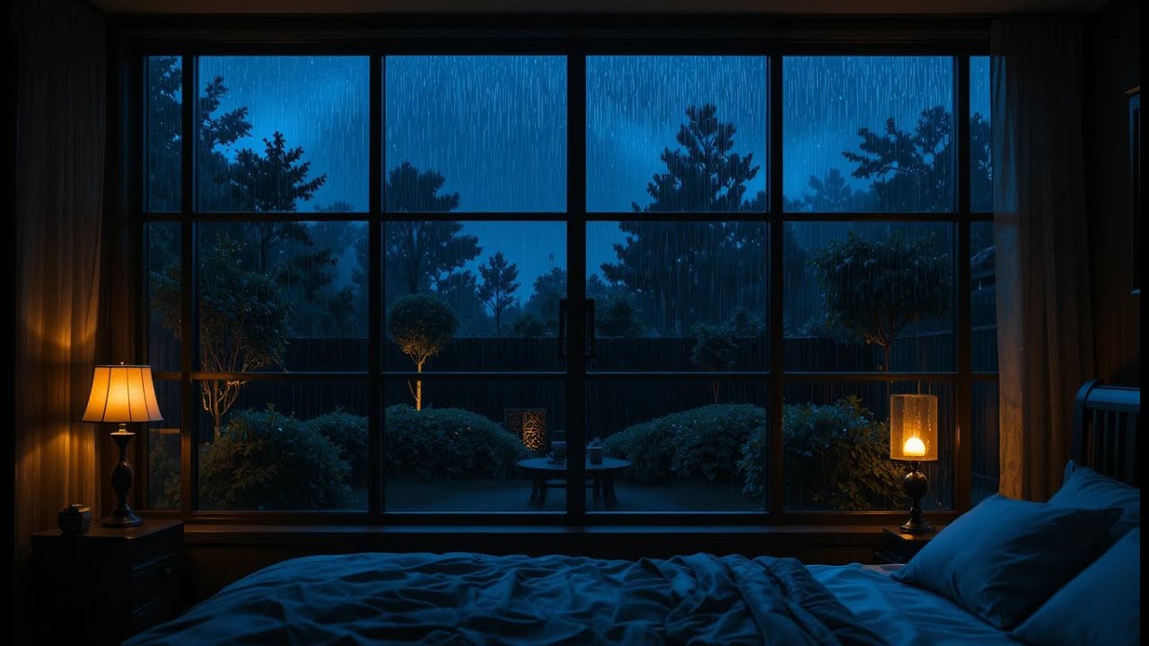 Rain Sounds for Deep Sleep 🌧️ Peaceful Bedroom Night Ambience