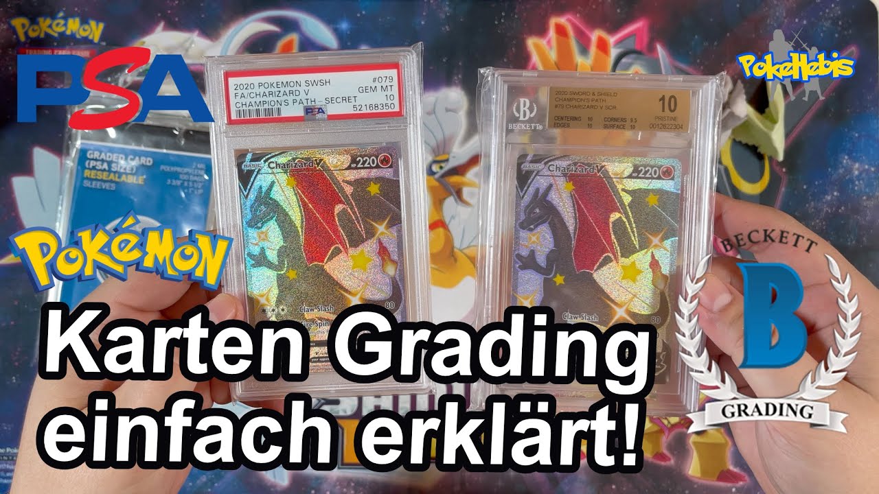 Pokémon PSA Beckett Karten Grading einfach erklärt in 2021