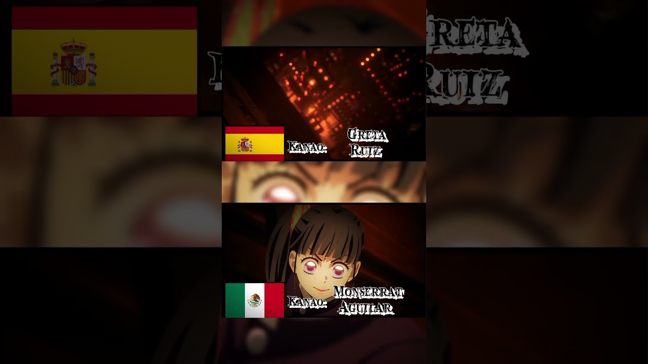 Fortaleza infinita | Comparaci&oacute;n de Doblaje Latino y Castellano #kimetsunoyaiba #demonslayer