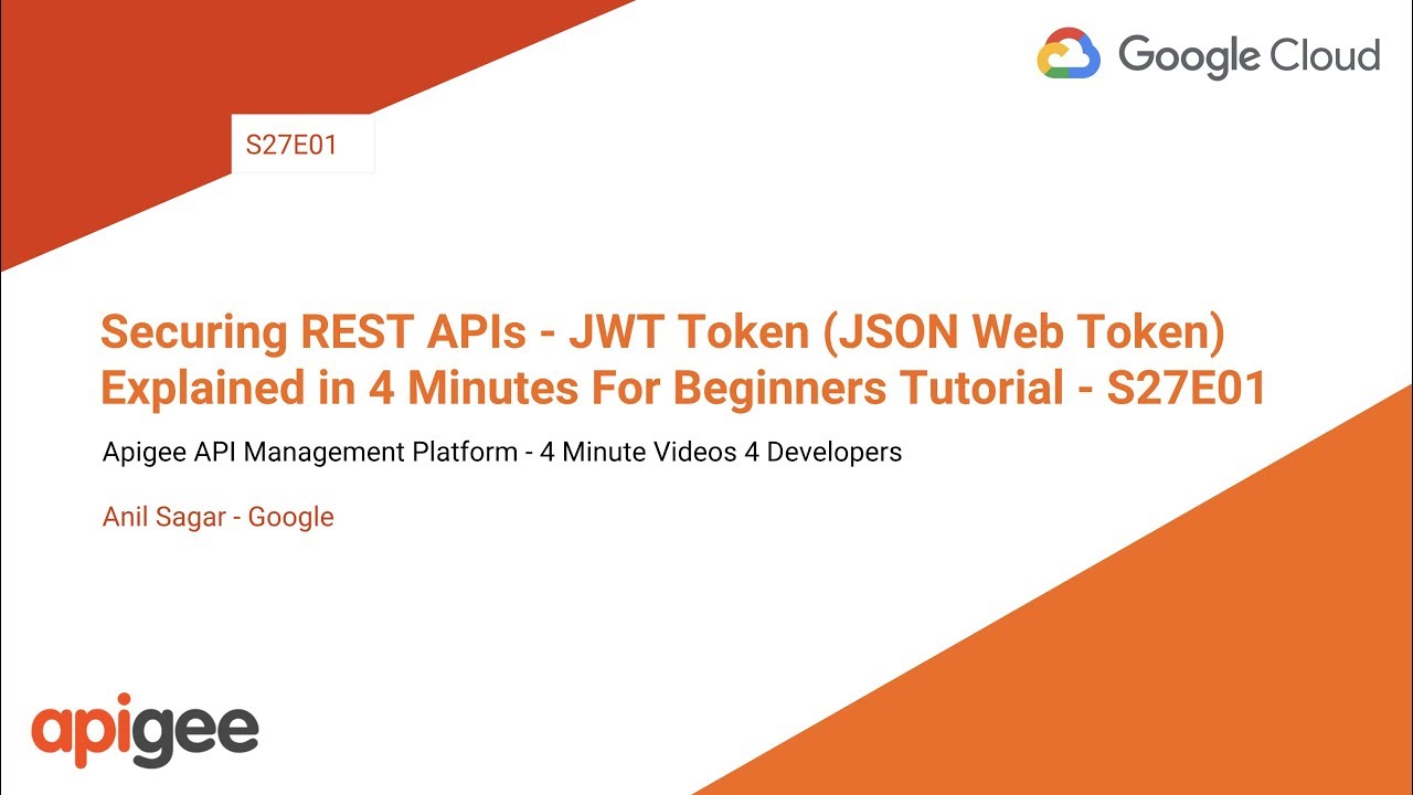 Обеспечение безопасности REST API: токен JWT: объяснение за 4 минуты для начинающих &mdash; S27E01