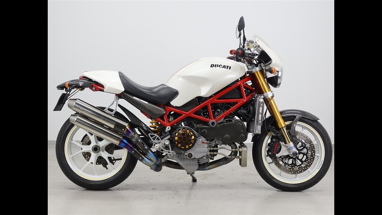 DUCATI Monster S4RS エンジン始動 モトコルセ マフラーサウンド