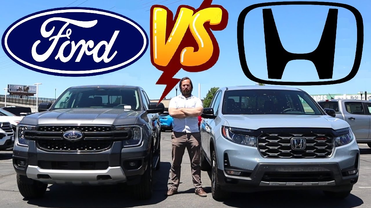 2024 Ford Ranger vs 2024 Honda Ridgeline: The Honda Has A V6