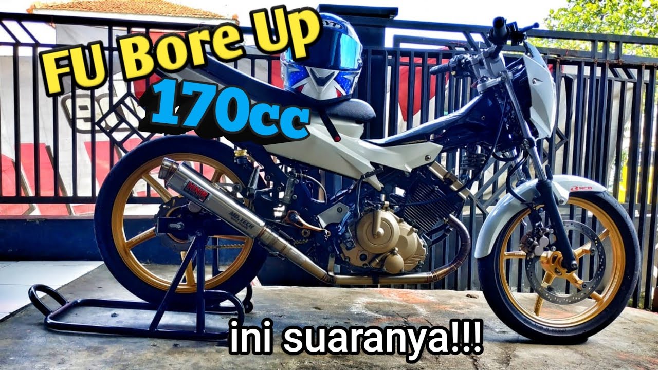 Sadisss!!! Satria FU Bore Up 170cc - Knalpot HNR Product