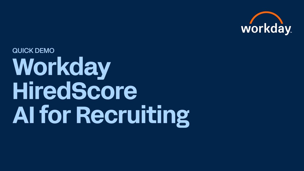 Workday HiredScore AI for Recruiting Quick Demo