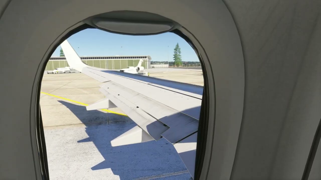 MSFS Wingview PMDG B737-800 Full Flight Stuttgart EDDS 25 to Düsseldorf Germany EDDL  23L C7