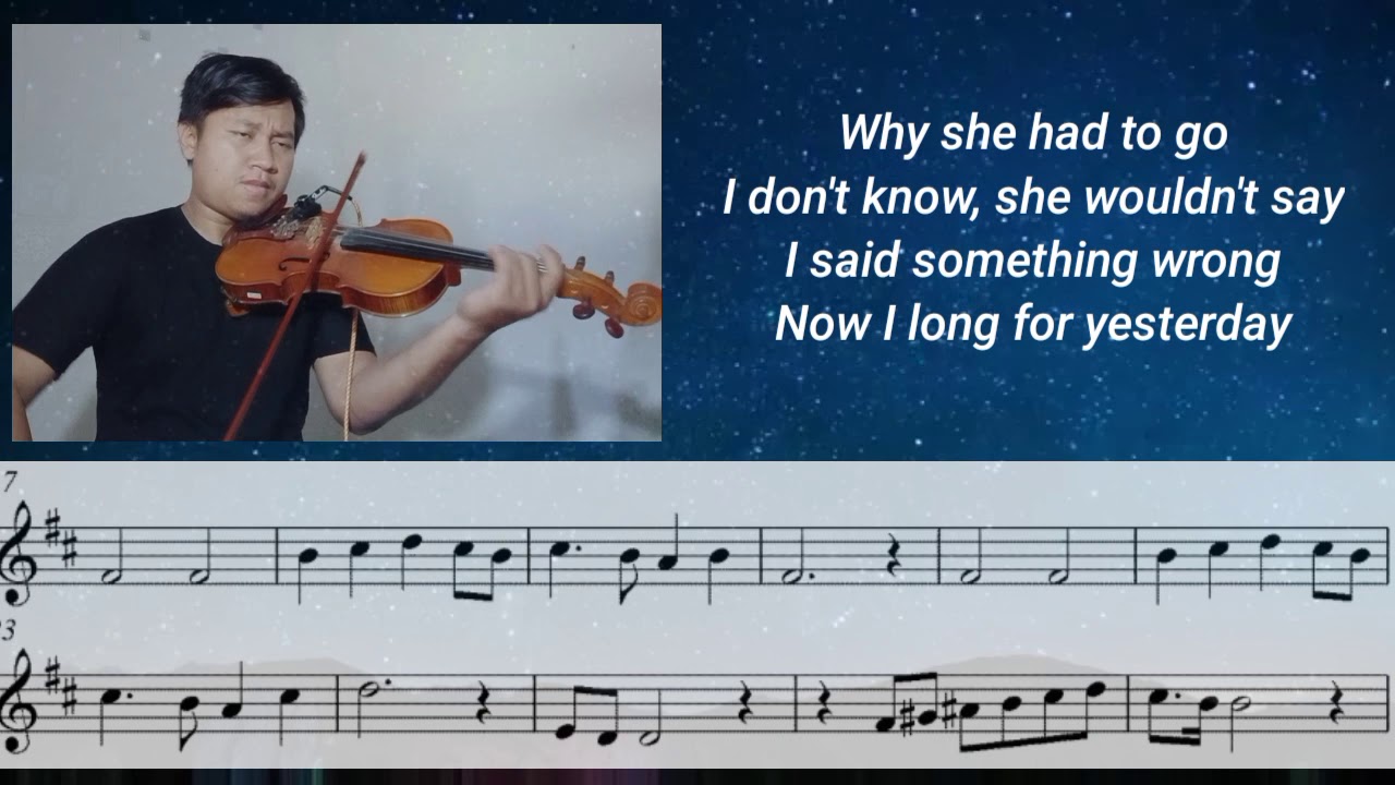 [Free Sheet] The Beatles - Yesterday [Violin Cover With Sheet Music]