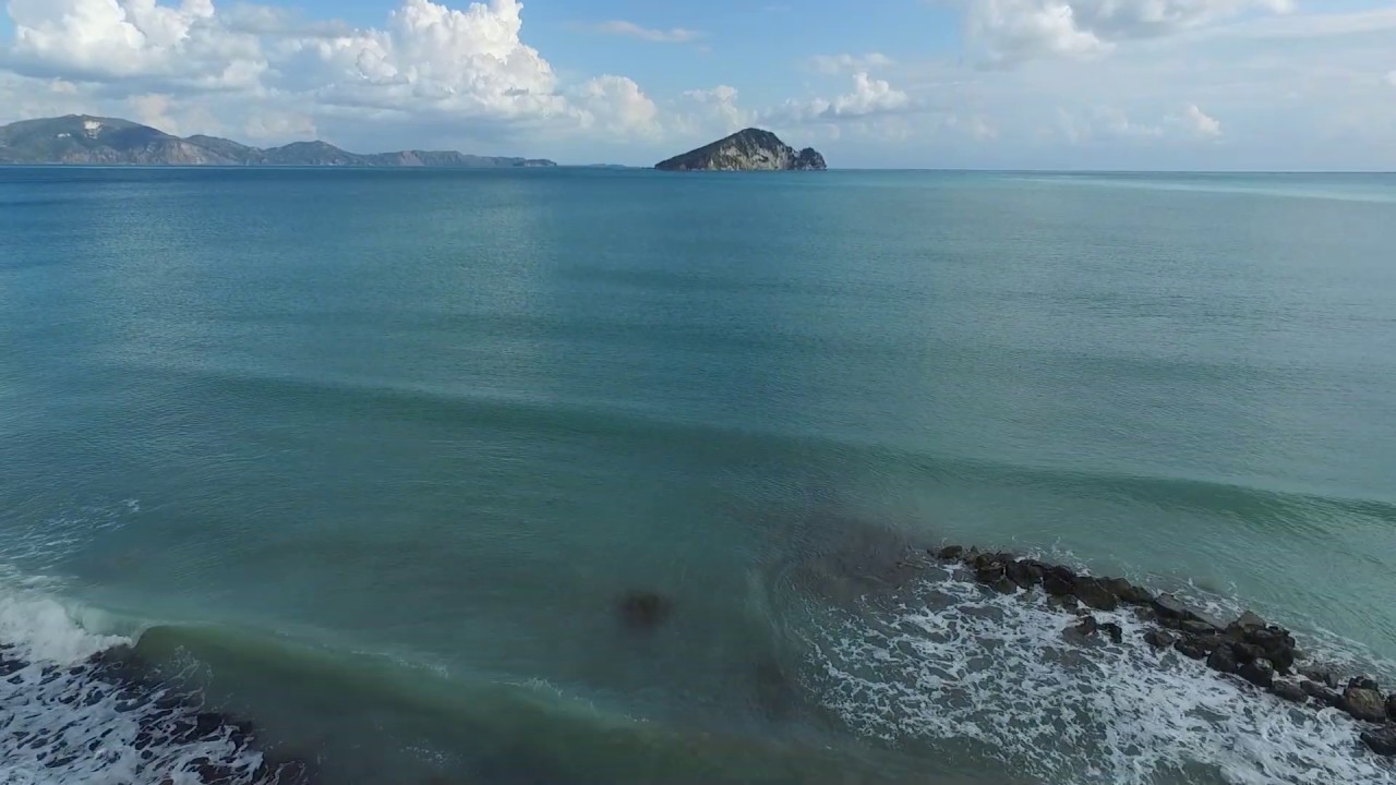 Keri beach drone view 4k