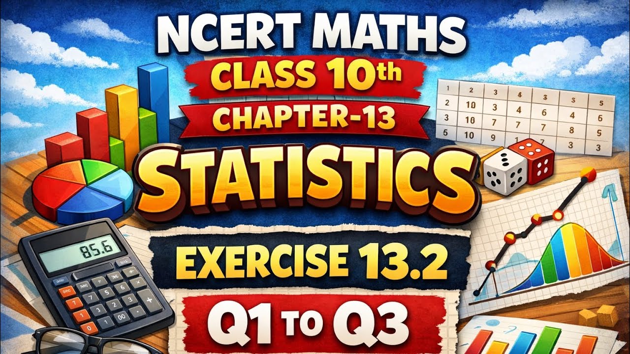 NCERT math of class 10th Chapter-13 exercise 13.2 Q1 to Q3 solution in ipad by Praveen maths hub 🧮🧮