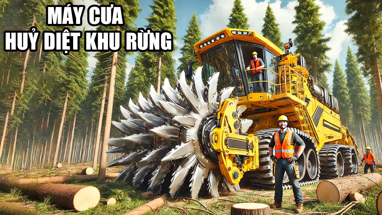 Tôi đã phá hủy một khu rừng bằng sức mạnh của MÁY CƯA MẠNH NHẤT!