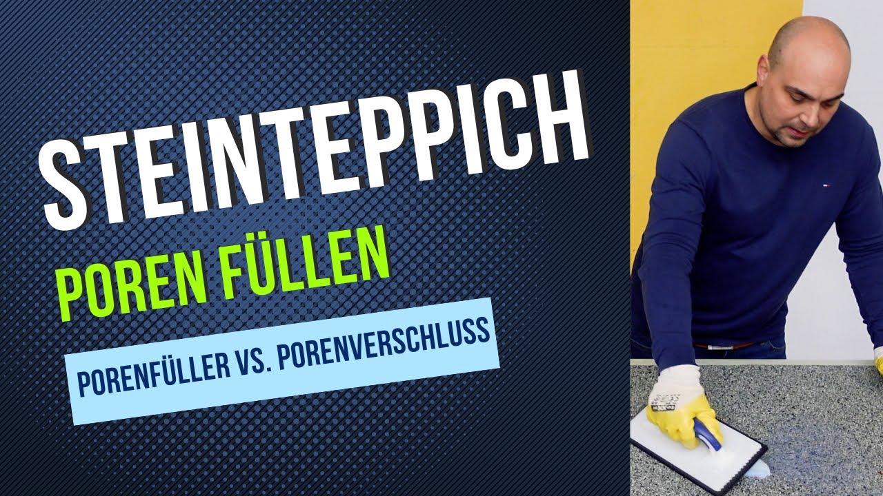 Steinteppich Porenverschluss und Porenfüller