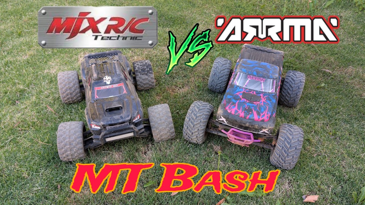 Mjx 10208 V2 против Arrma Quake 223s... Два самых выгодных монстр-трака.