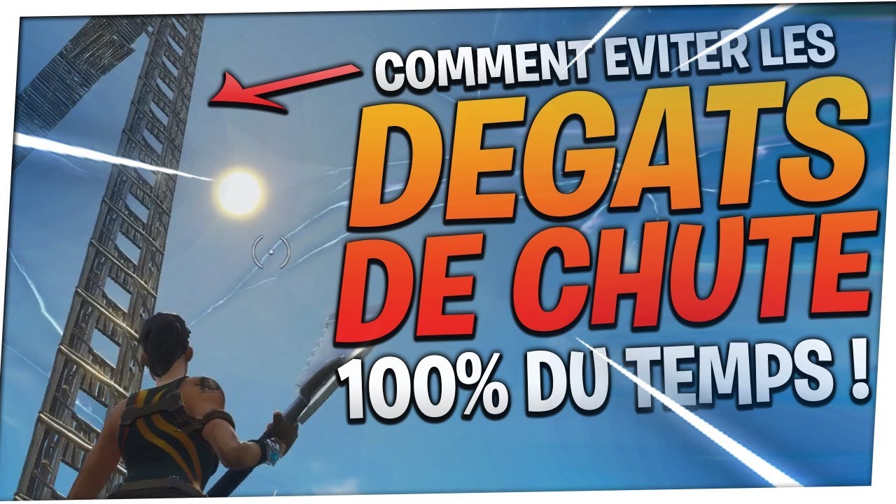 TUTO : COMMENT EVITER LES DEGATS DE CHUTE A 100% ! Fortnite Battle Royale