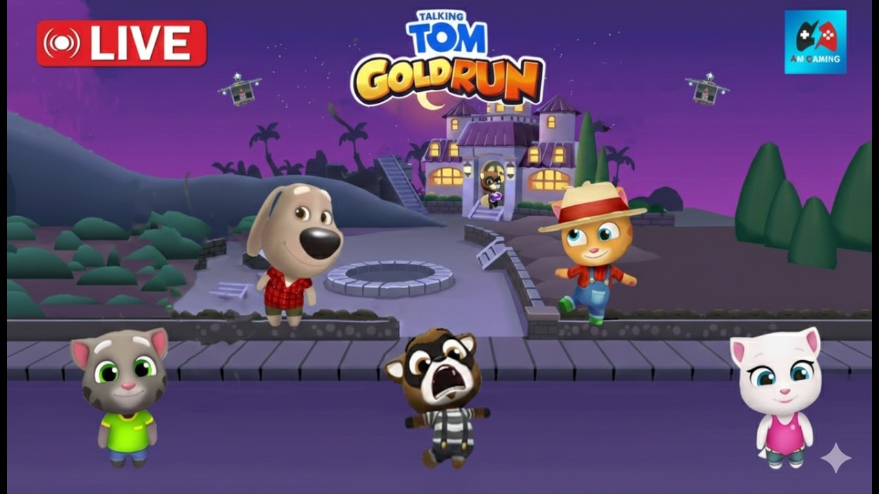 Talking Tom Gold Run Gameplay Day Live 78 Gameplay | 4K AM Gaming Live Stream