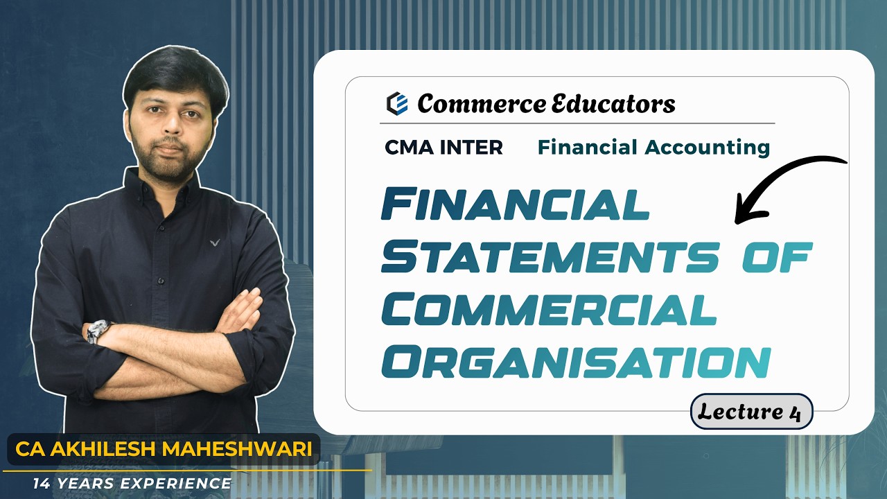 CMA Inter | Paper 6 - Financial Accounting | Day 20 | Final Accounts | Free Batch | June/Dec 26