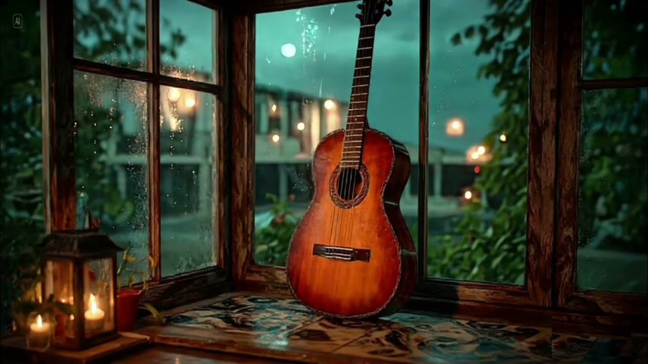 Soft Mediterranean Flamenco Guitar at Night 🌙 Calm Relaxing Spanish Instrumental for Focus & Study