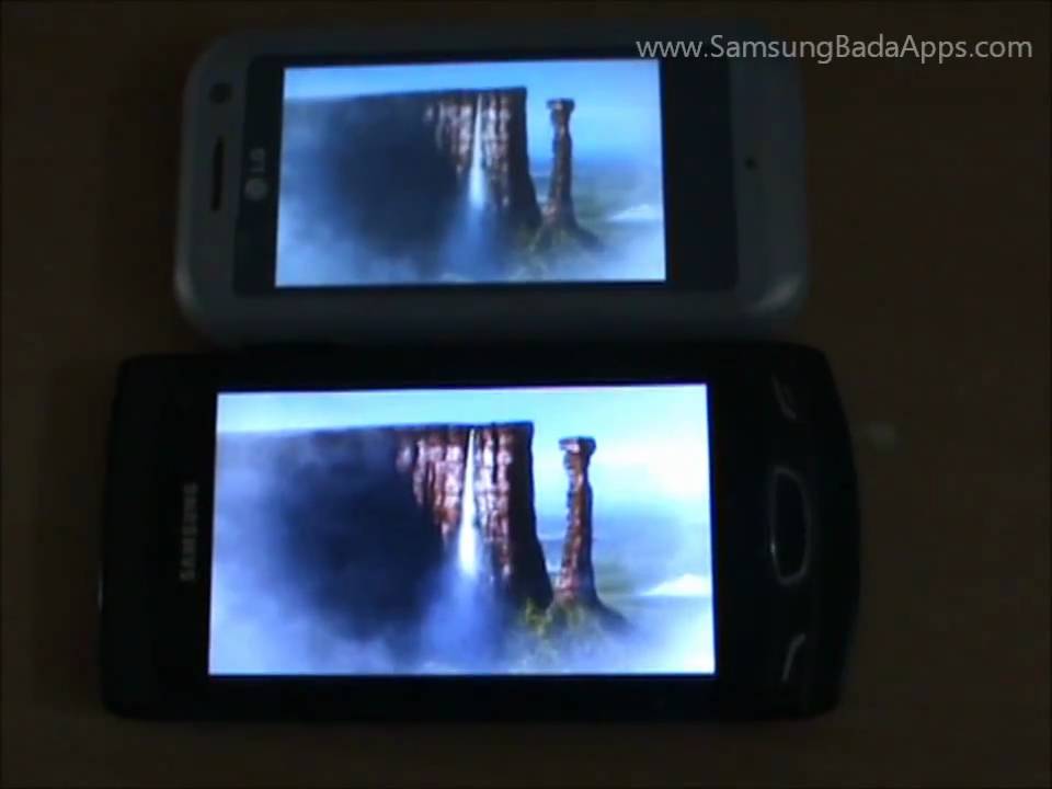 Super Clear LCD v/s TFT: Indoor Demo on Samsung Wave II
