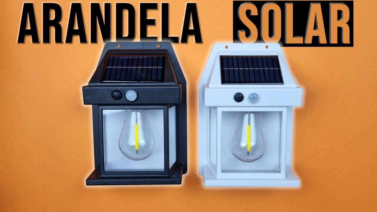 Luminária Arandela Solar Led Recarregável Bulbo- TioChicoShop