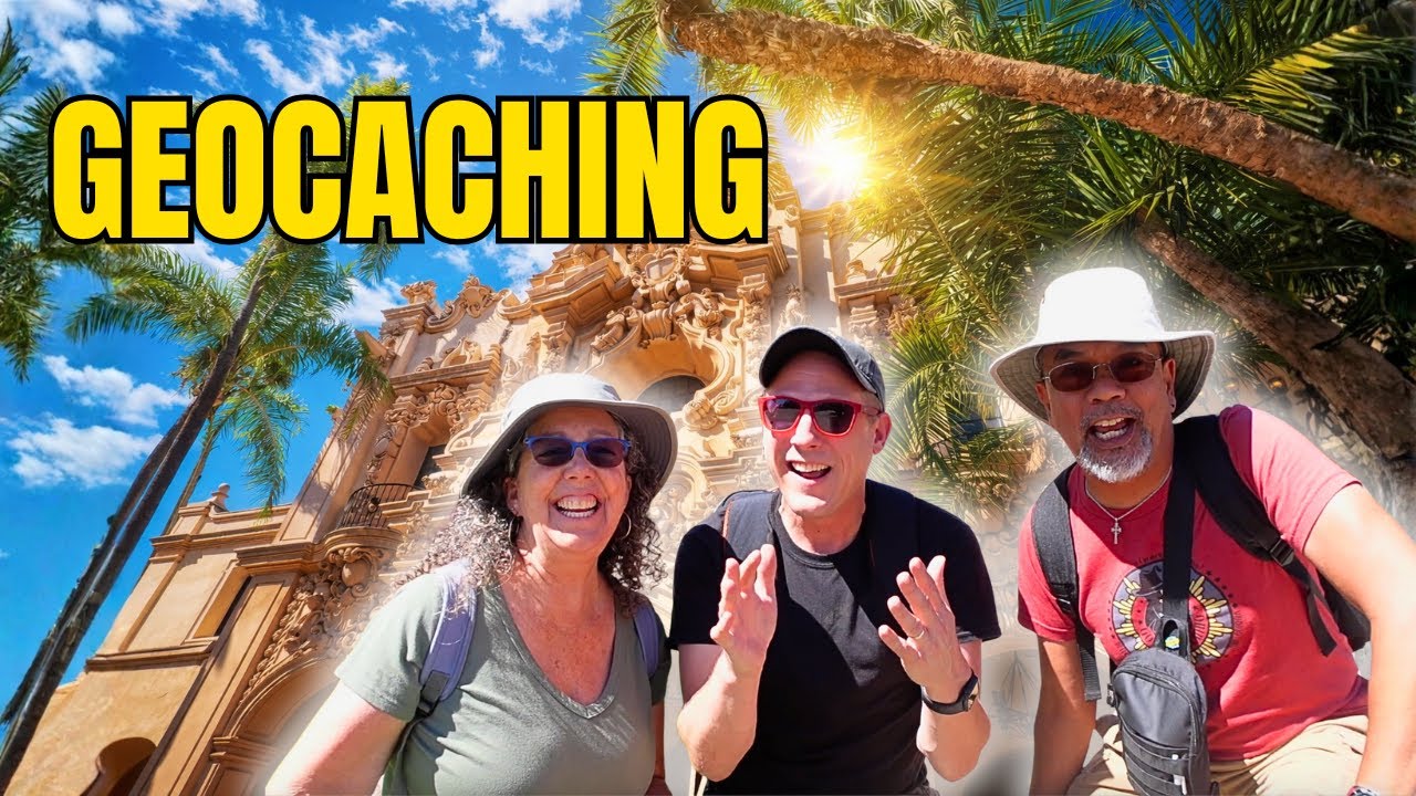 GEOCACHING BALBOA PARK with TEAM PODCACHER!