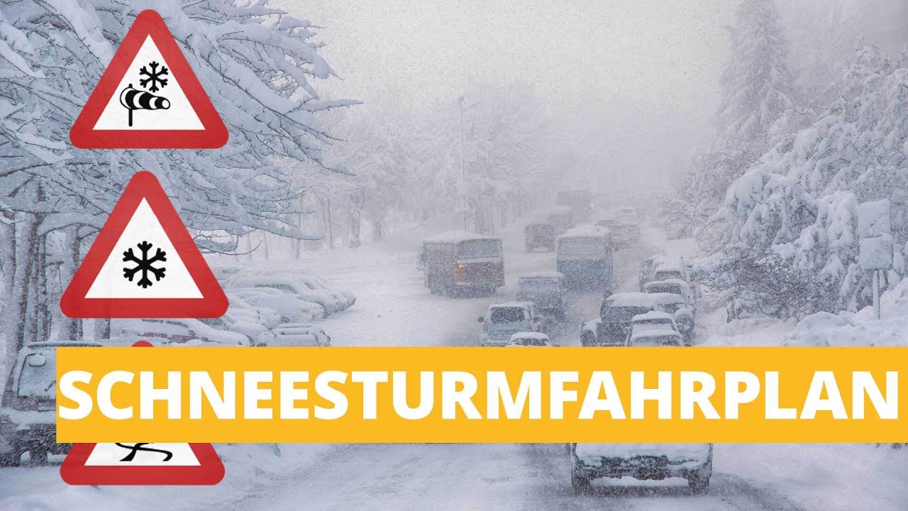Unwetterfahrplan: So treffen Schneesturm, Starkregen und Gl&auml;tte Deutschland