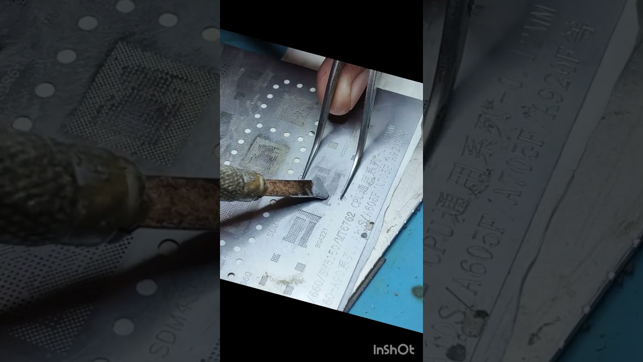 Emmc reballing process #emmc #samsung #mi #ic #reballing