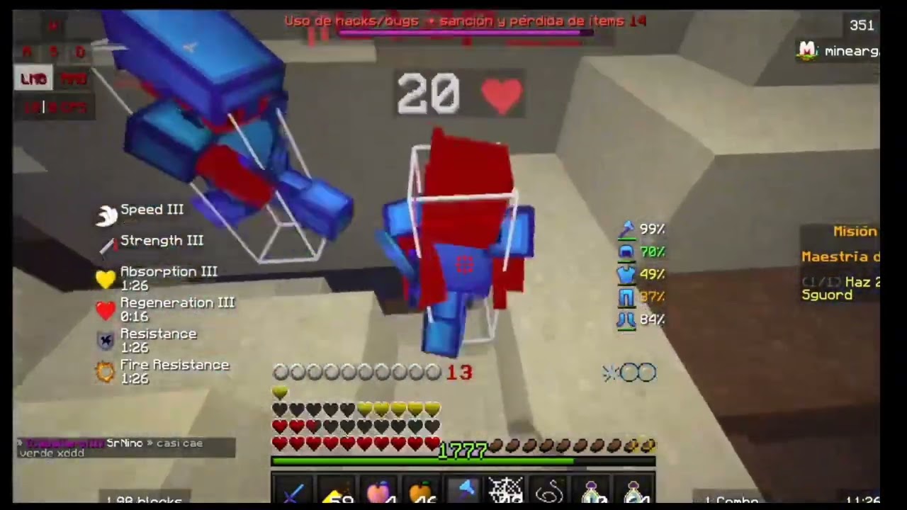 1v1 normal en minearg.net hasta que...