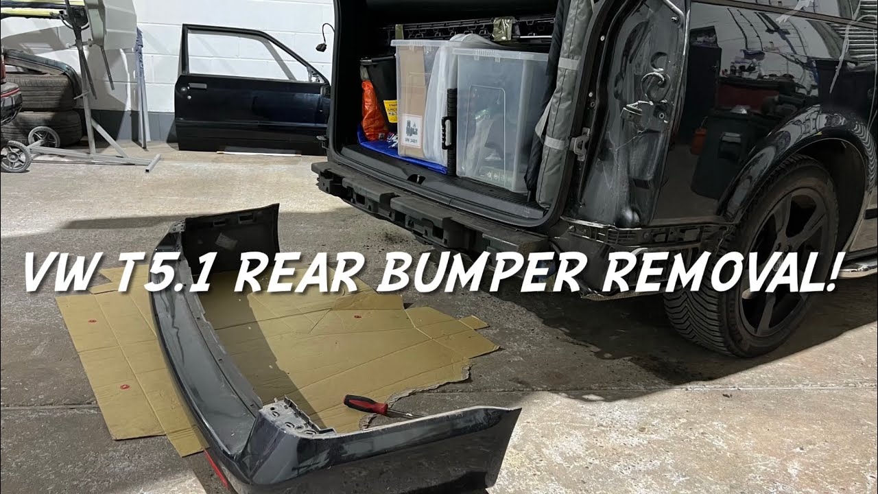 VW T5.1 rear bumper removal / How to remove rear bumper on Volkswagen transporter. 