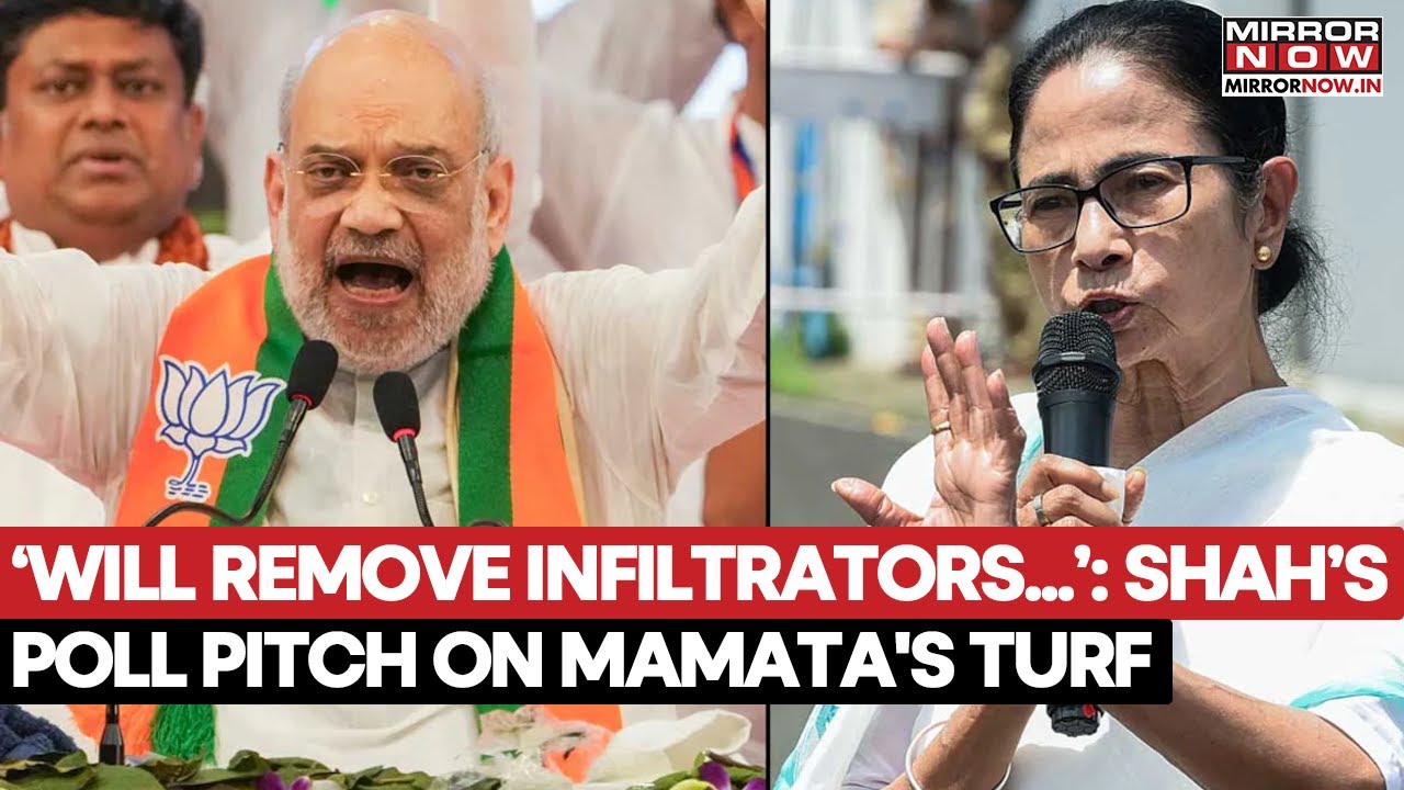 Bengal Elections: Amit Shah Says BJP Will Remove All Bangladeshi Infiltrators, Slams Mamata Govt