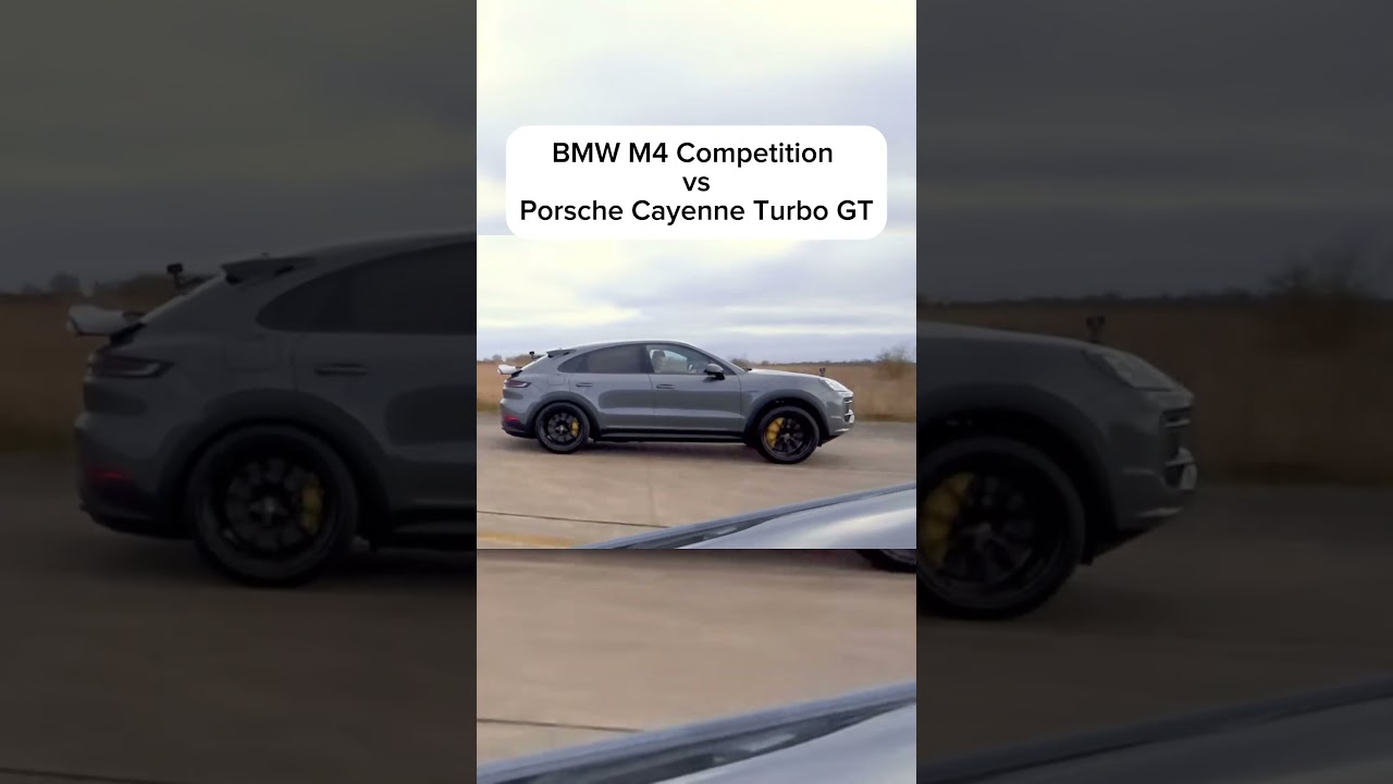BMW M4 Competition vs Porsche Cayenne Turbo GT !