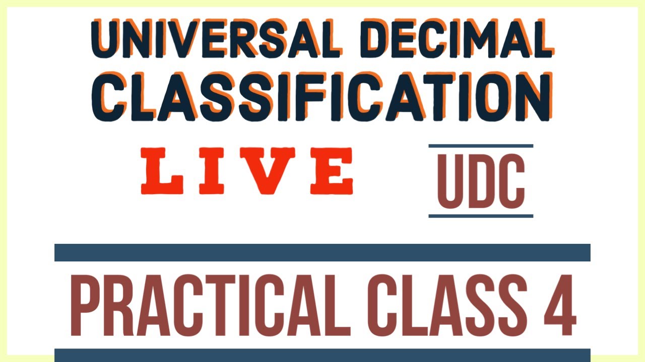UDC PRACTICAL CLASS 4 How to make UDC codes #libraryclassification #mlis