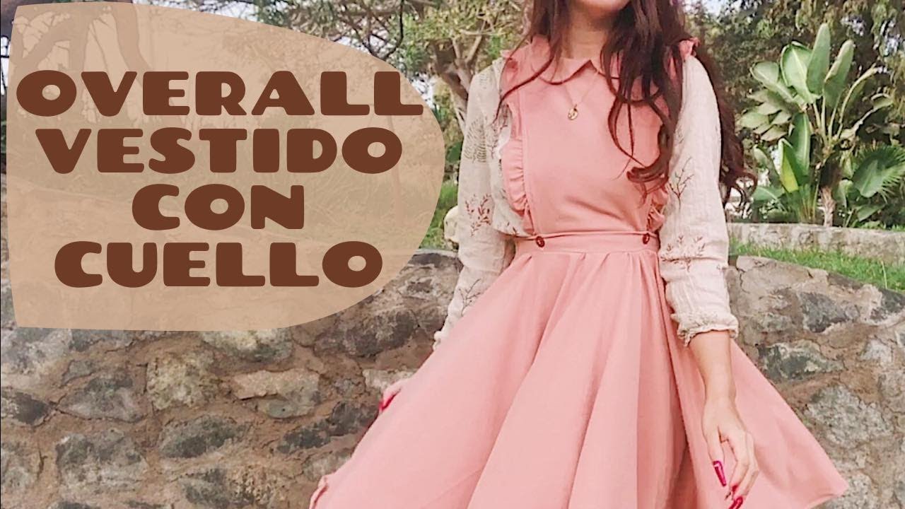 Has un vestido overall con cuellito 🧡