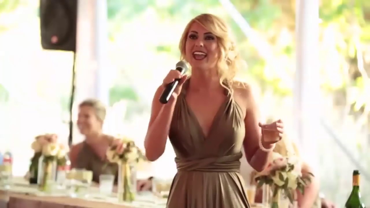 Sister of the bride makes best Maid of Honor speech !! Funny wedding speech
