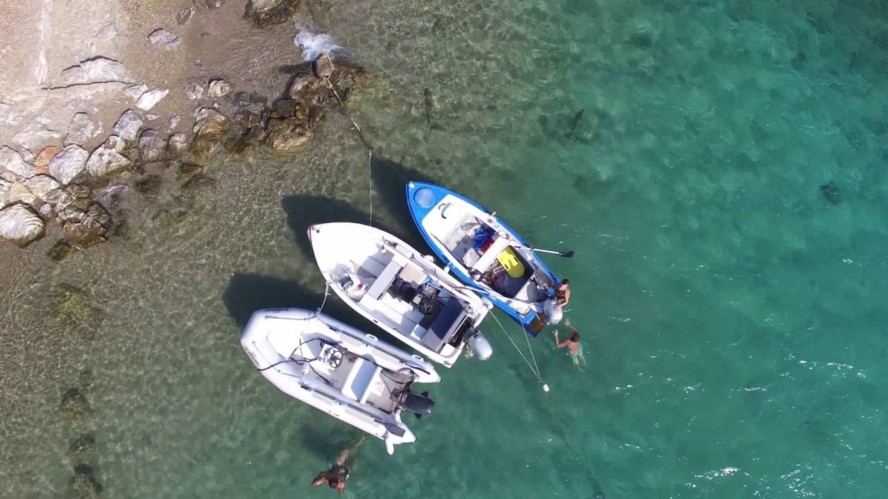 David Amphlett a drones view of Plaka Beach in Poros Greece