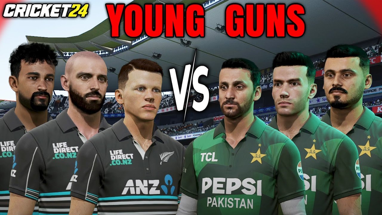 NEW T20 TEAM 🤩 PAKISTAN vs NEW ZEALAND 1st T20 🏆 CRICKET 24 GAMEPLAY