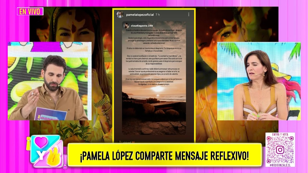 Amor y Fuego - ENE 28 - 2/4 - ¡PAMELA LÓPEZ COMPARTE MENSAJE REFLEXIVO! | Willax