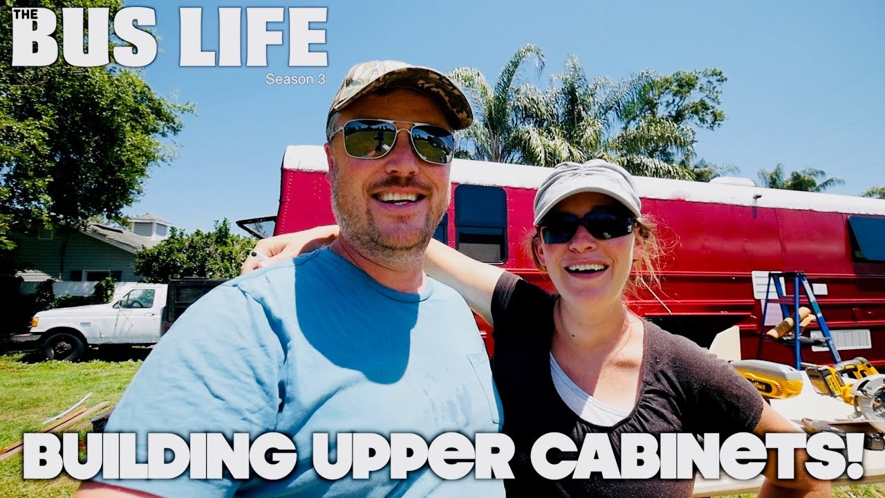 This is How we Built Full Access Upper Cabinets for our Bus Conversion!