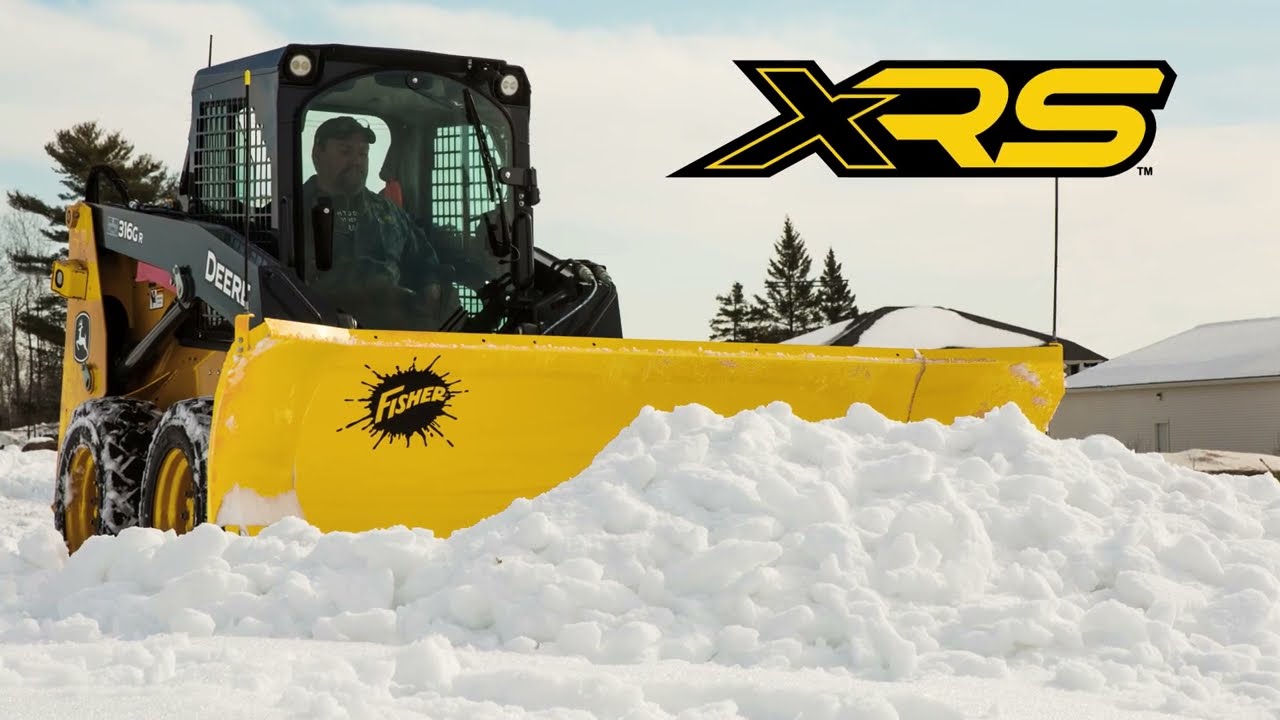 FISHER&reg; XRS&trade; Winged Snow Plow for Skid-Steers
