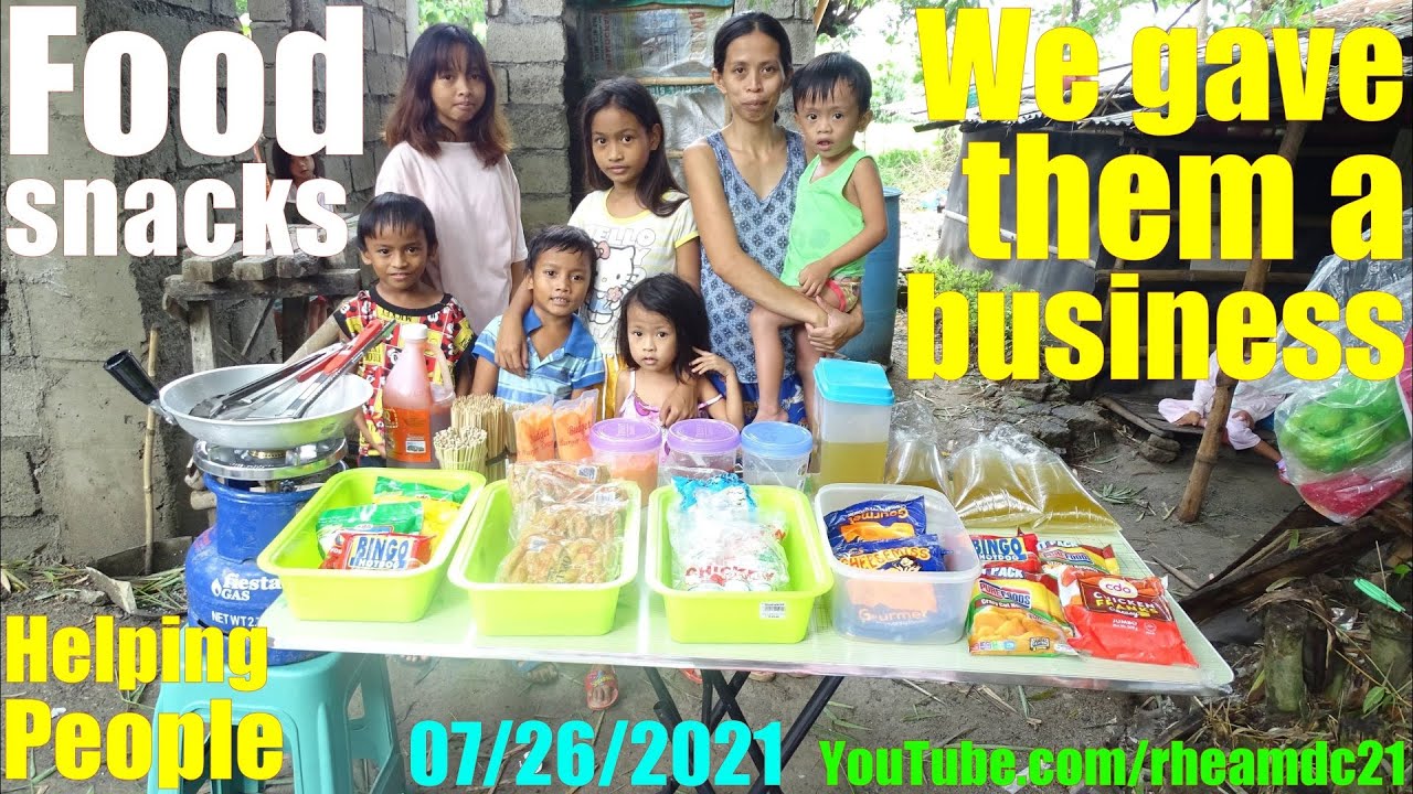 We Gave This Poor Filipino Family a Business of Their Own. Food Snack Business for Them. Philippines