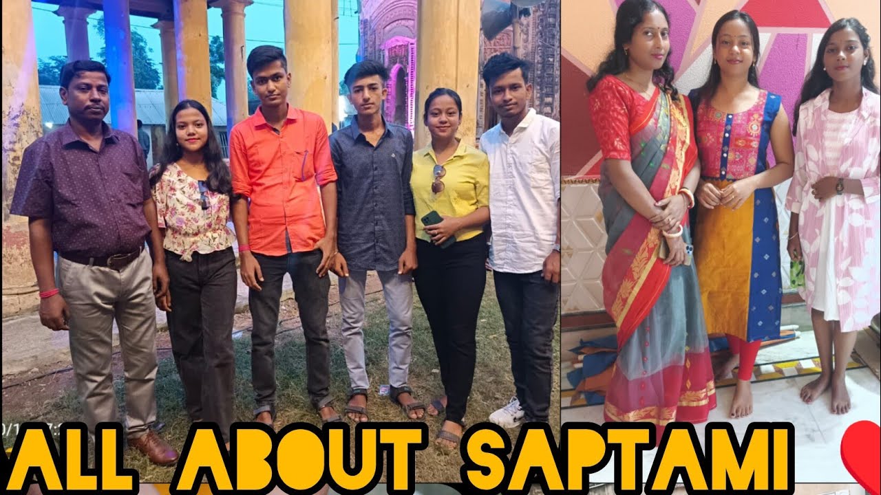 বাড়ির সবার সাথে কাটালাম সপ্তমী ❤️ #youtube #minivlog#youtubevideo #vlog #bengali #familytime #puja