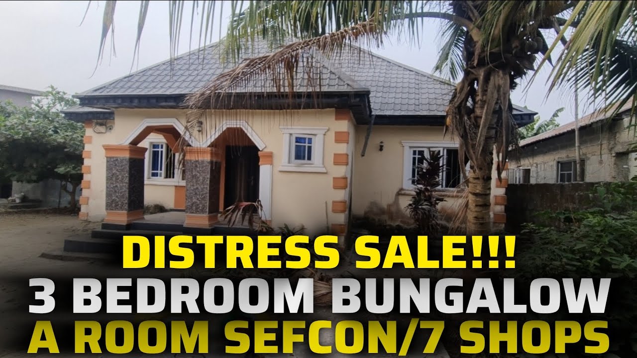 DISTRESS SALE🔥 3 Bedroom Bungalow - 7 Shops - A Room Sef contain - Igboja Ibeju-Lekki Lagos