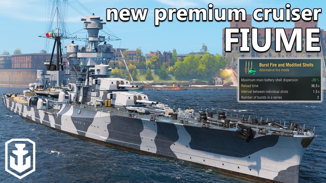 New Italian Cruiser With A Burst Fire! - Fiume (World of Warships)