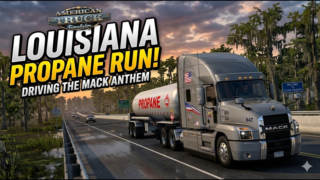 💥 EXPLOSIVE FLIGHT! Propane delivery on Mack Anthem #americantrucksimulator #virtualtrucking