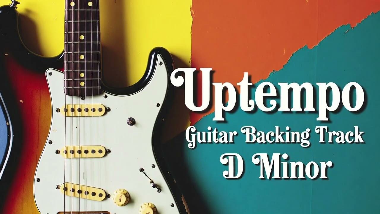 Midnight Drive in D Minor | Uptempo Funky Rock Backing Track (110 BPM)