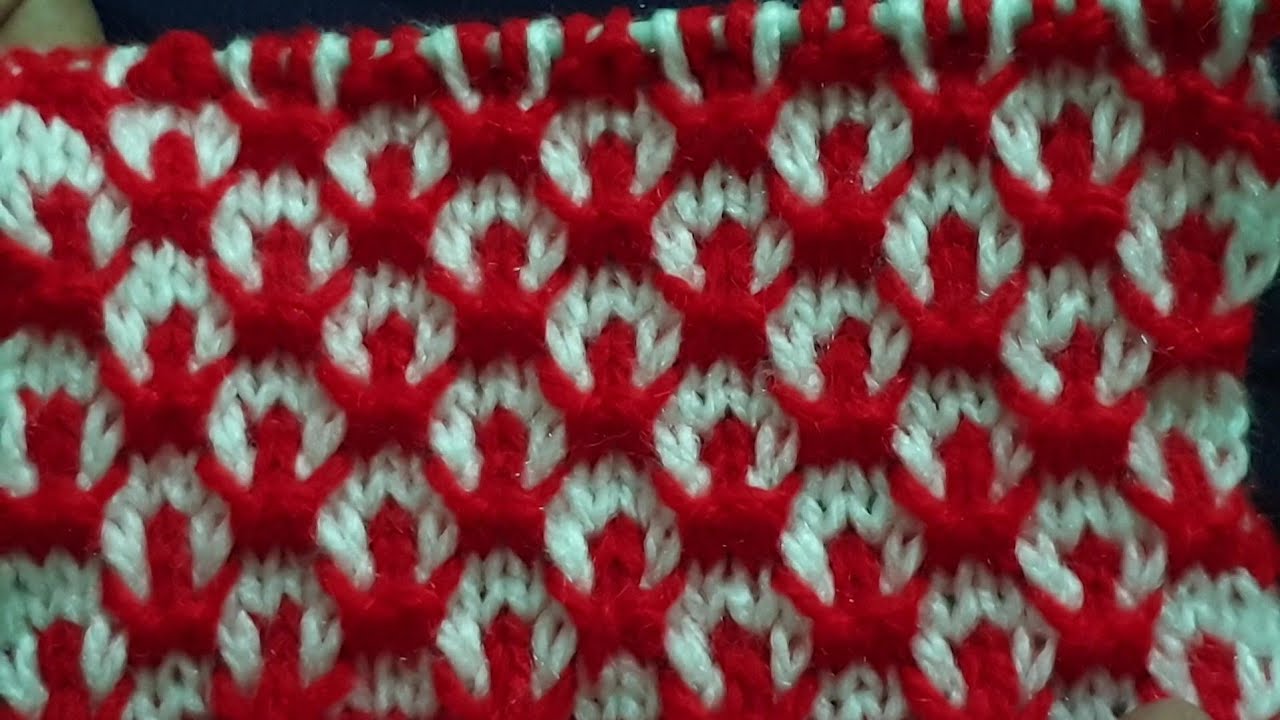 Easy Knitting Pattern #211 || two colours knitting design || two colours knitting Pattern