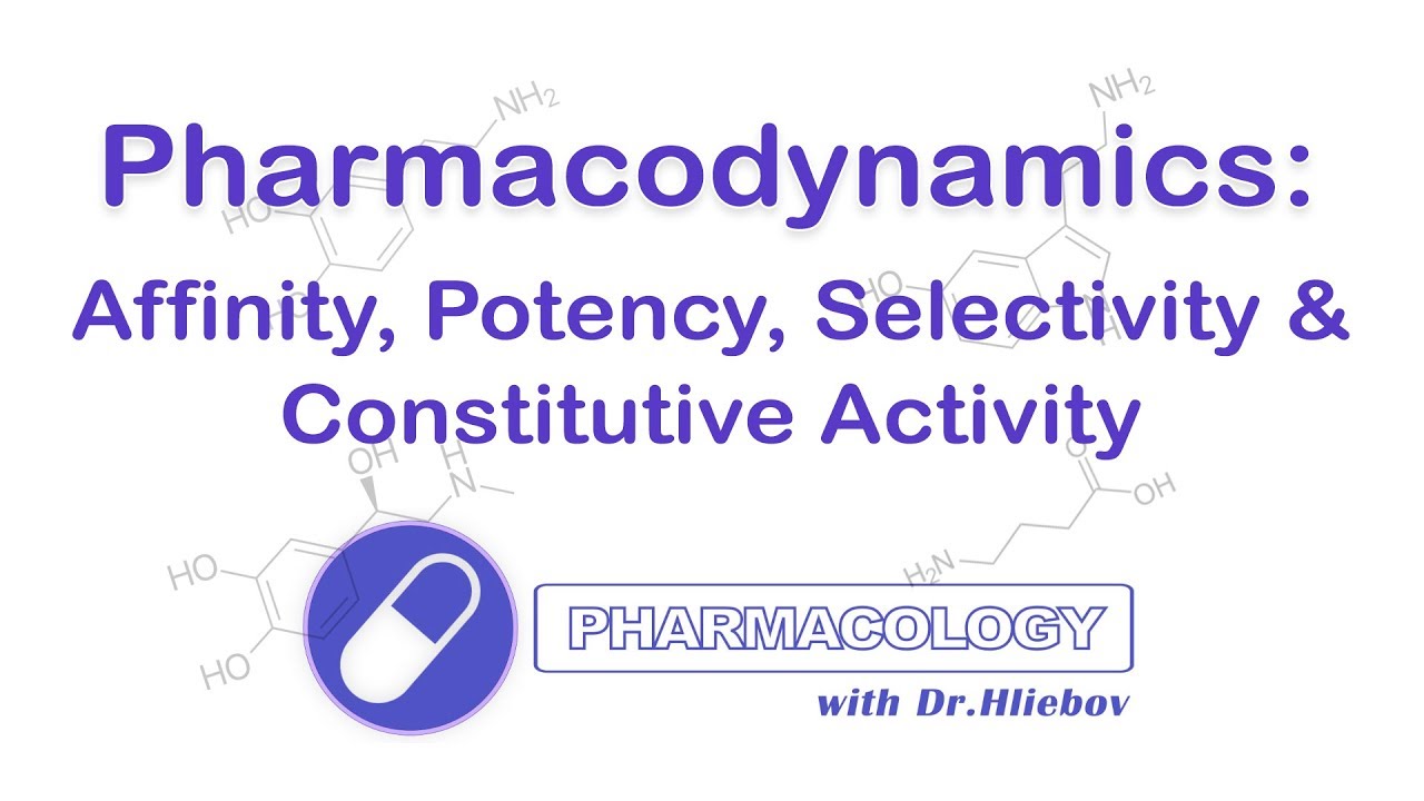 Pharmacodynamics, Affinity, Potency, Selectivity, Constitutive Activity of Receptors