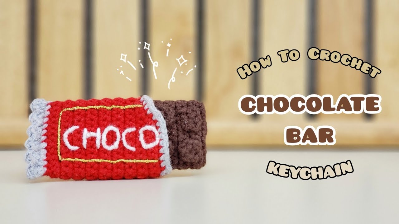 Crochet Chocolate Bar Keychain | Amigurumi Tutorial | SpringDay DIY