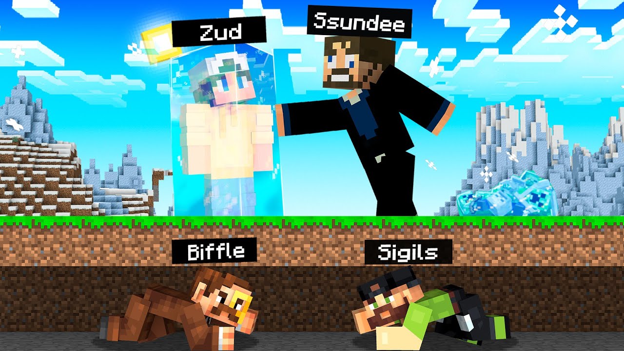 CHEATING Freeze Tag Wars in Minecraft