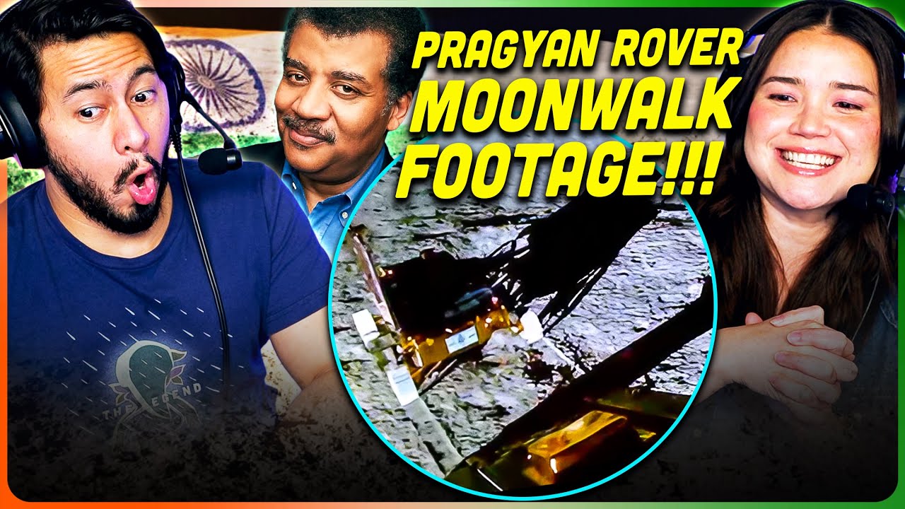 PRAGYAN ROVER MOONWALK FOOTAGE + Neil deGrasse Tyson on Chandrayaan 3 Reaction & Discussion!